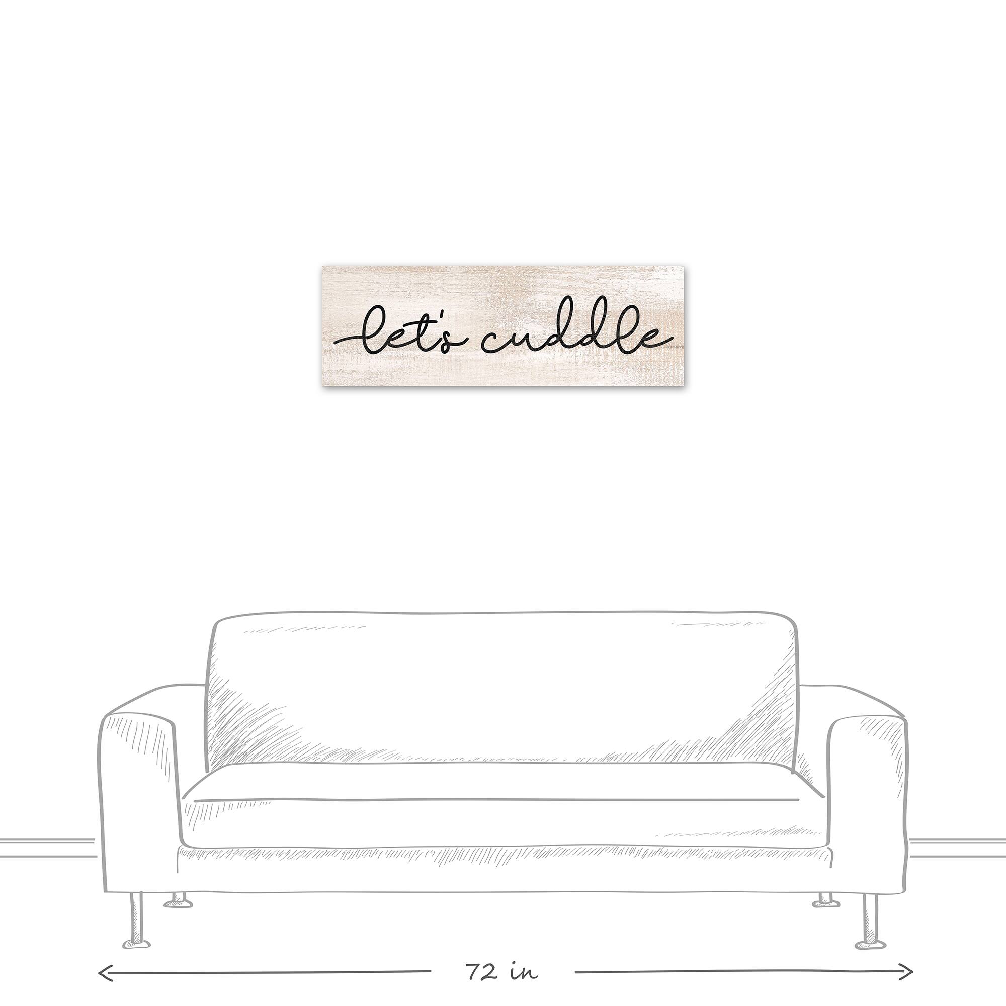 Let's Cuddle 36" x 12" Canvas Wall Art